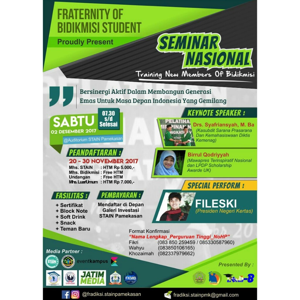 Poster Seminar Nasional dan Trend-B 2017