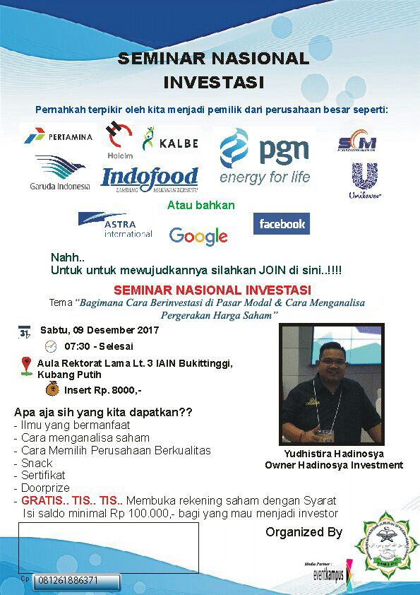 Poster Seminar Nasional Investasi