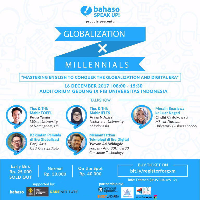 Poster Talkshow: Globalization X Millenials