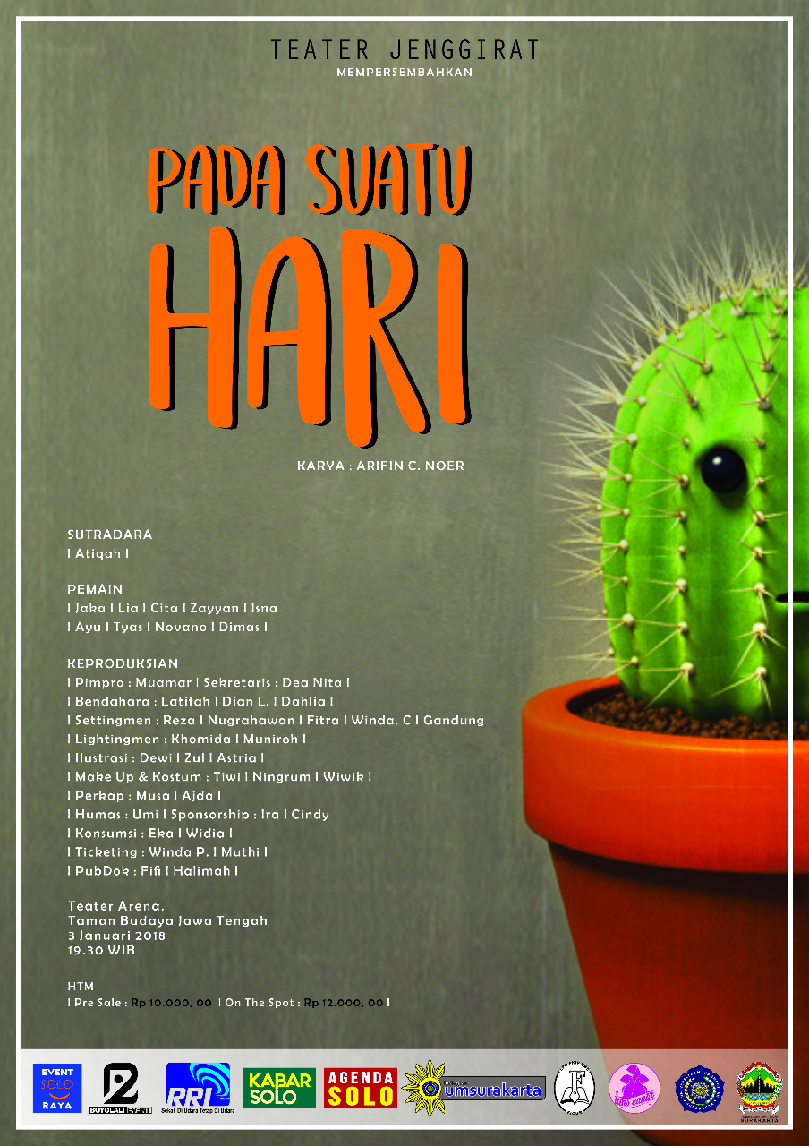 Poster PAGELARAN DRAMA ANGKATAN 2015 "Apresiasi Drama Panca Hasta"