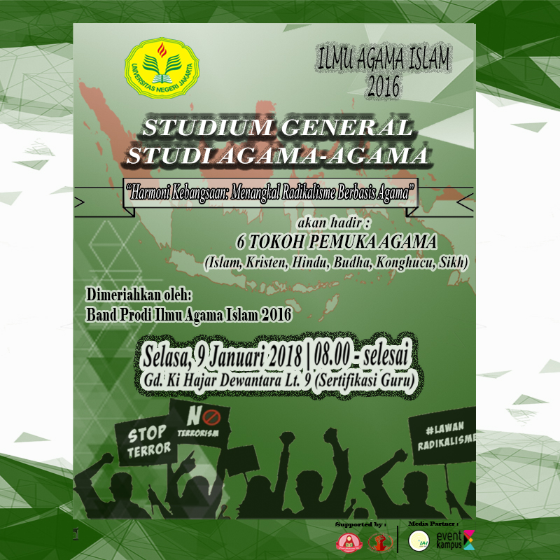Poster Studium General Studi Agama-Agama Universitas Negeri Jakarta