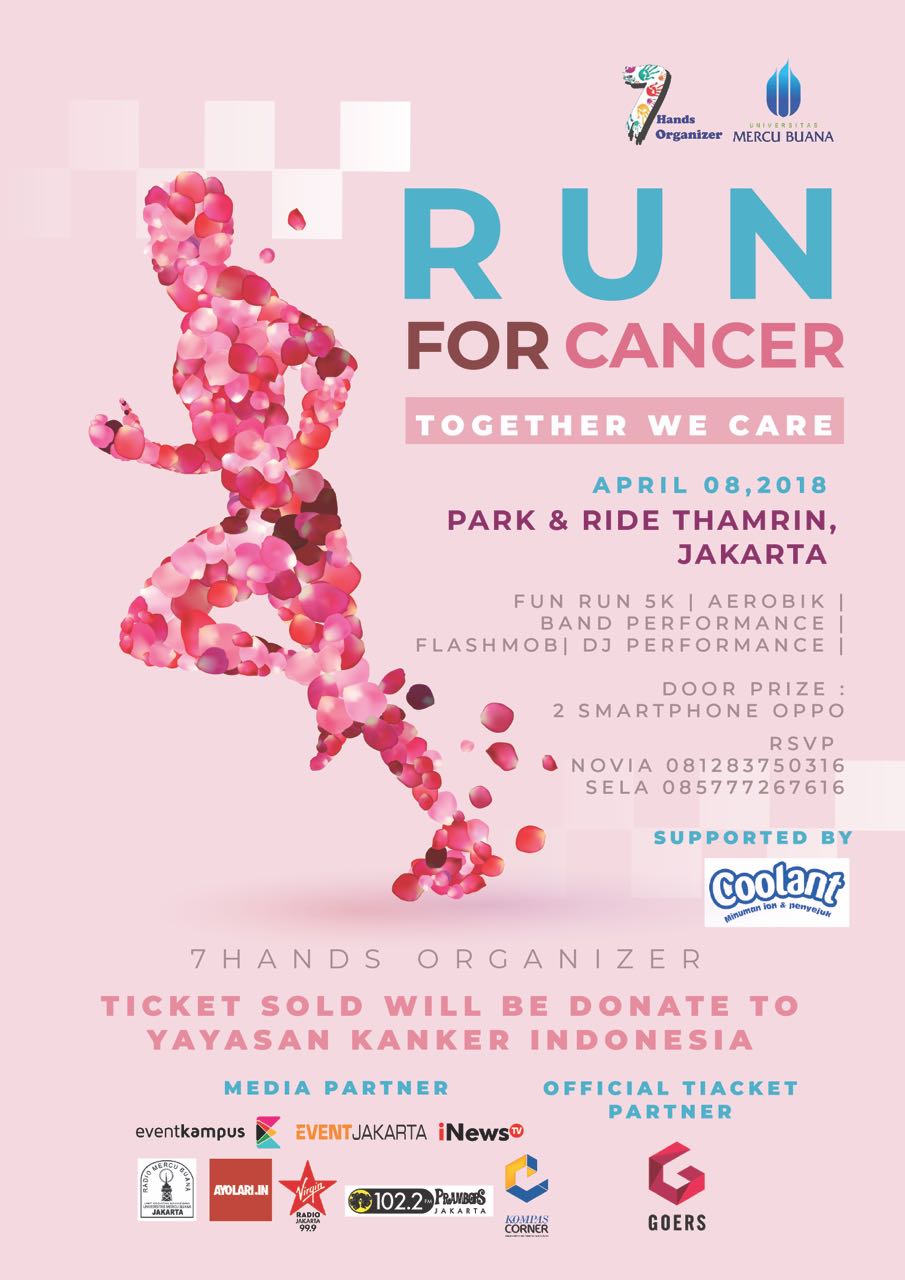 Poster RUN FOR CANCER 2018
