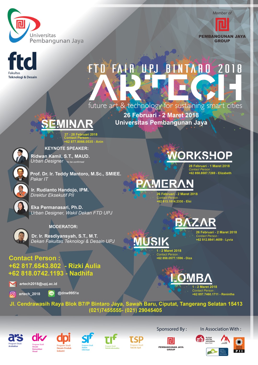 Poster Artech - Future Art & Technology for Sustaining Smart Cities