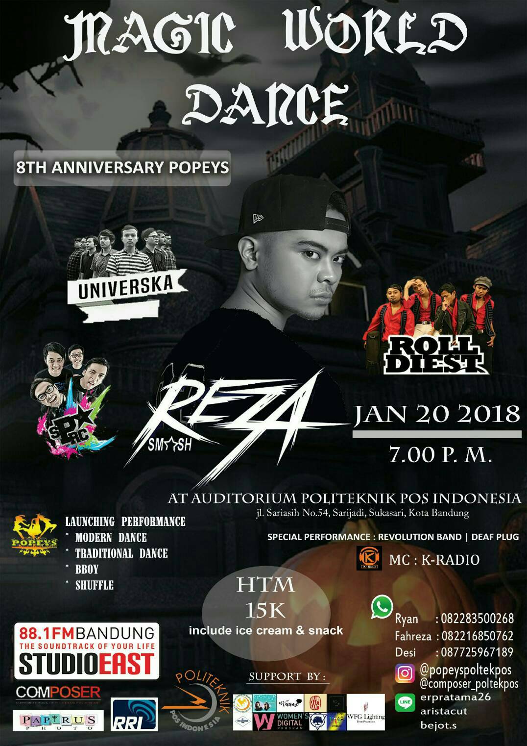 Poster Anniversary Popeys ke 8th