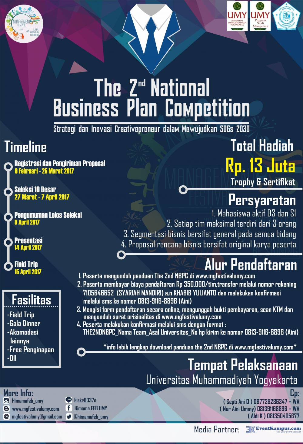 Poster The 2nd National Business Plan Competition
