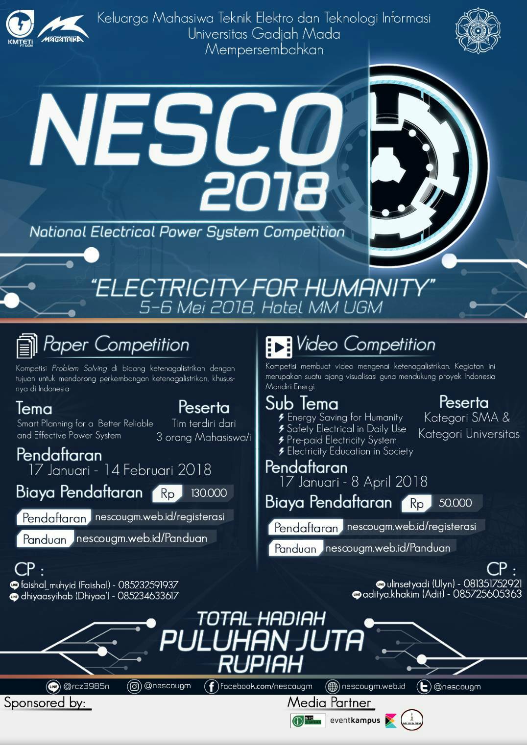 Poster NESCO 2018 (National Electrical Power System Competition)