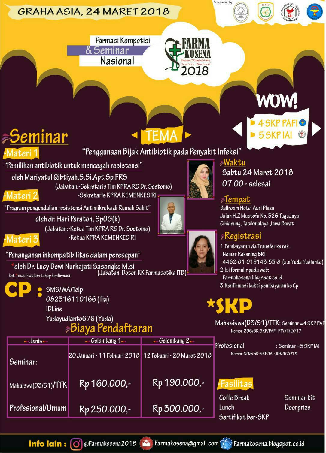 Poster SEMINAR NASIONAL FARMAKOSENA 2018 