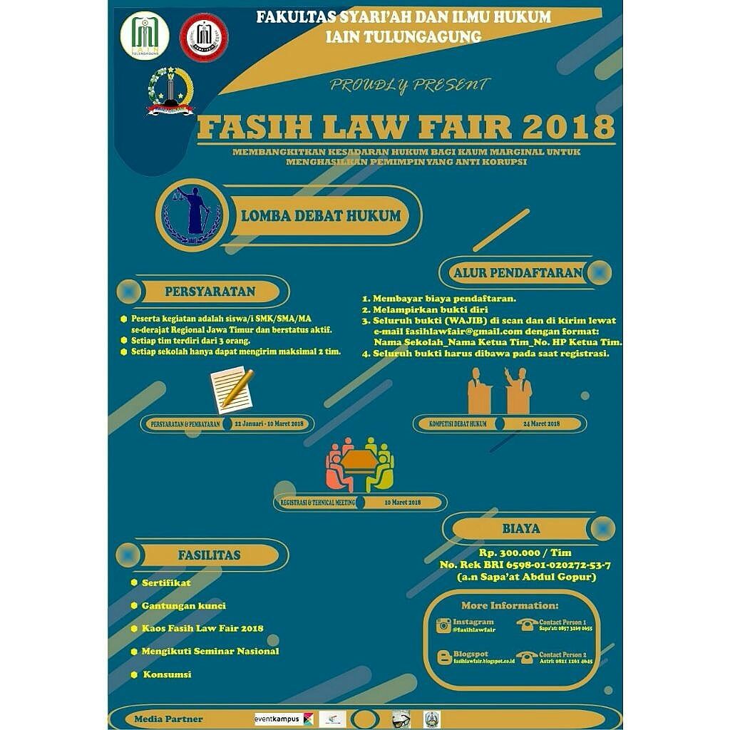 Poster Fasih Law Fair 2018