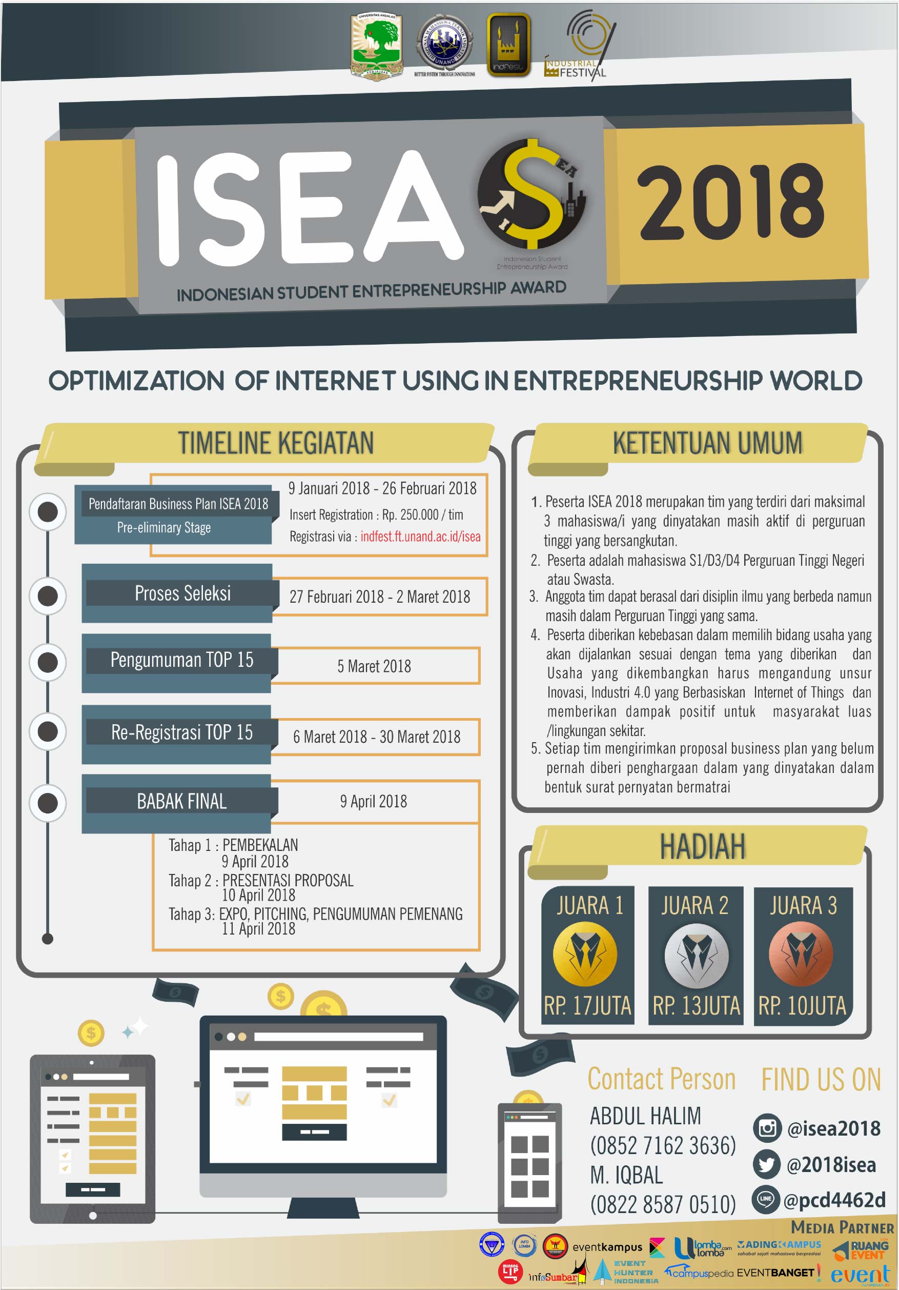 Poster Indonesian Student Entrepreneurship Award