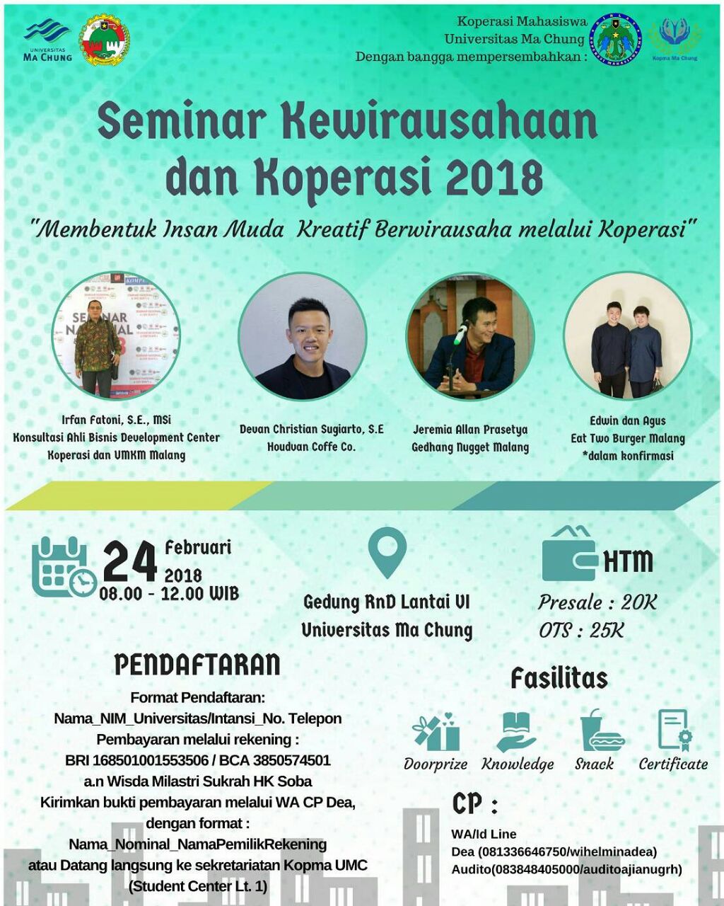 Poster Seminar Kewirausahaan dan Koperasi