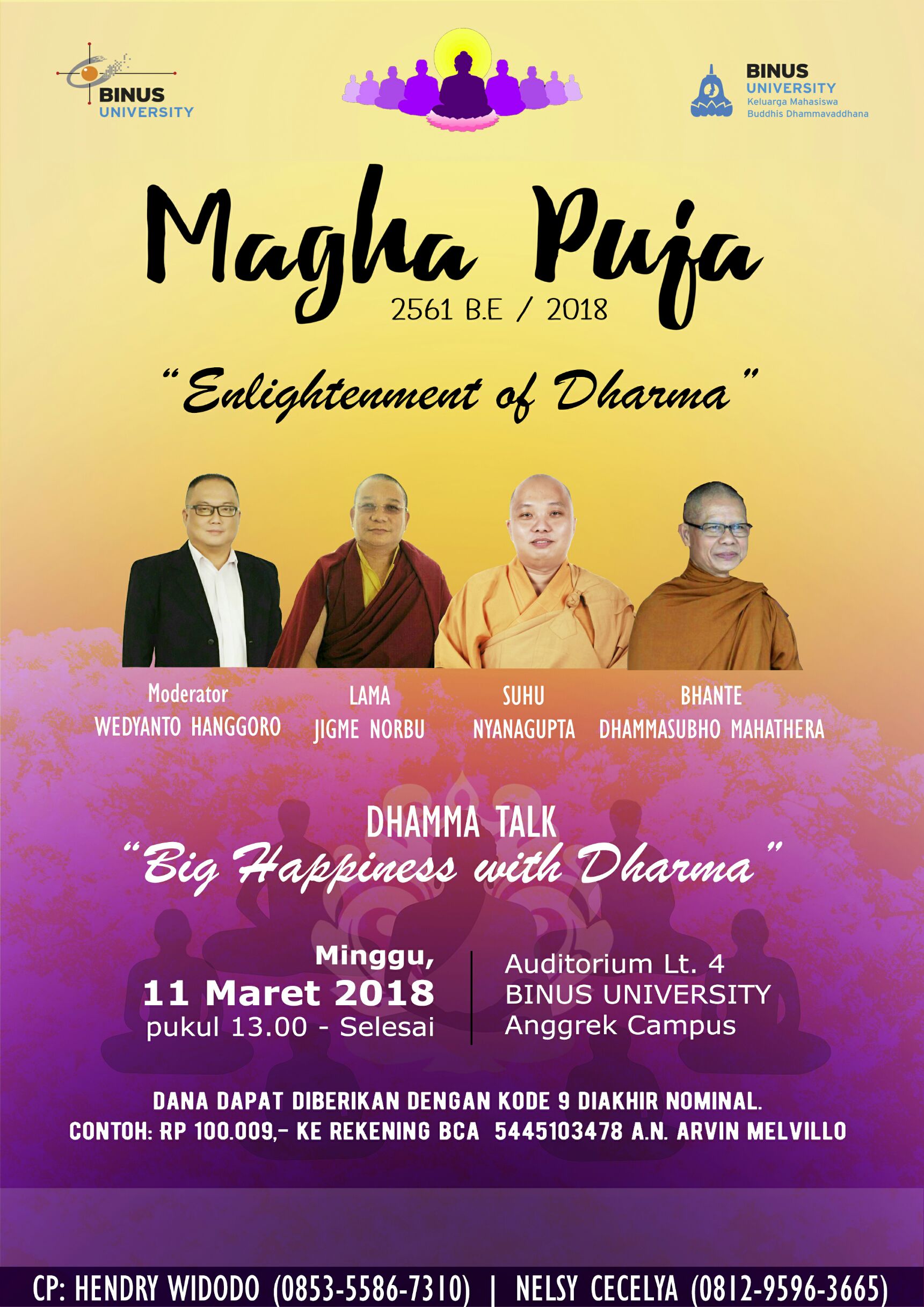 Poster Magha Puja 2561 B.E. / 2018