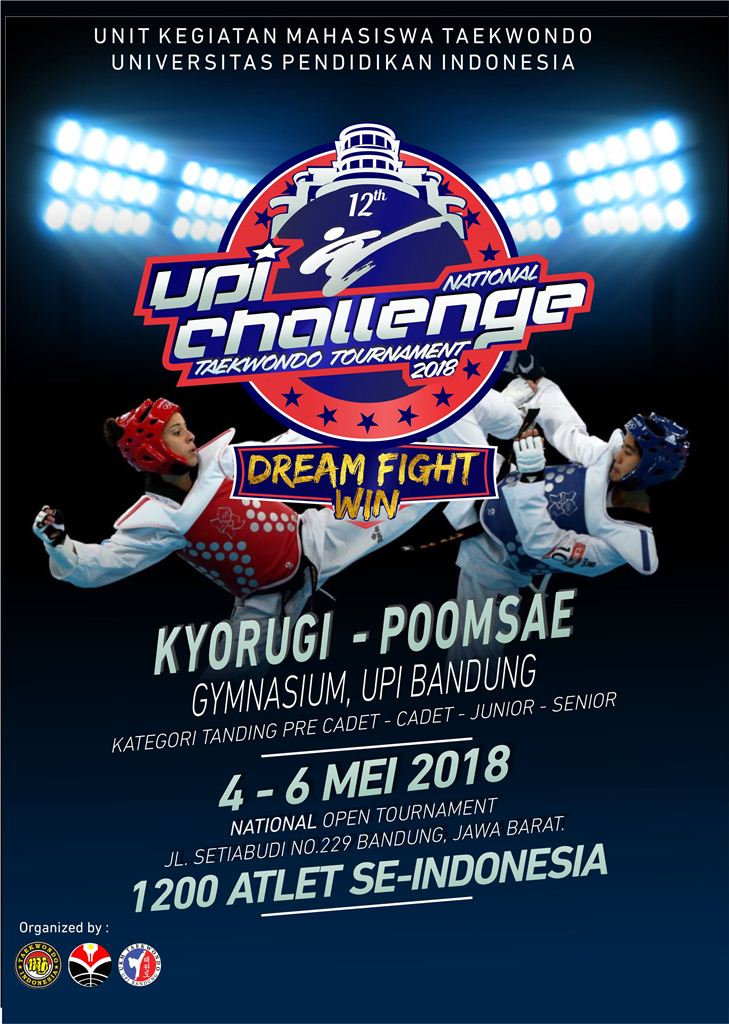 Poster UPI CHALLENGE National Taekwondo Tournament