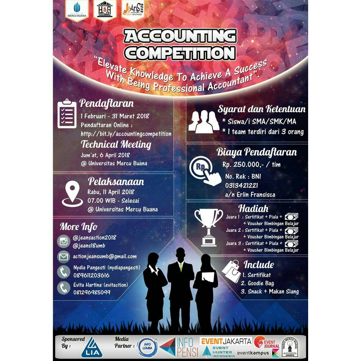 Poster Accounting Competition Jeans 2018