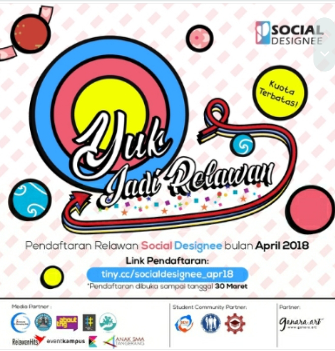 Poster Relawan Social Designee April 2018