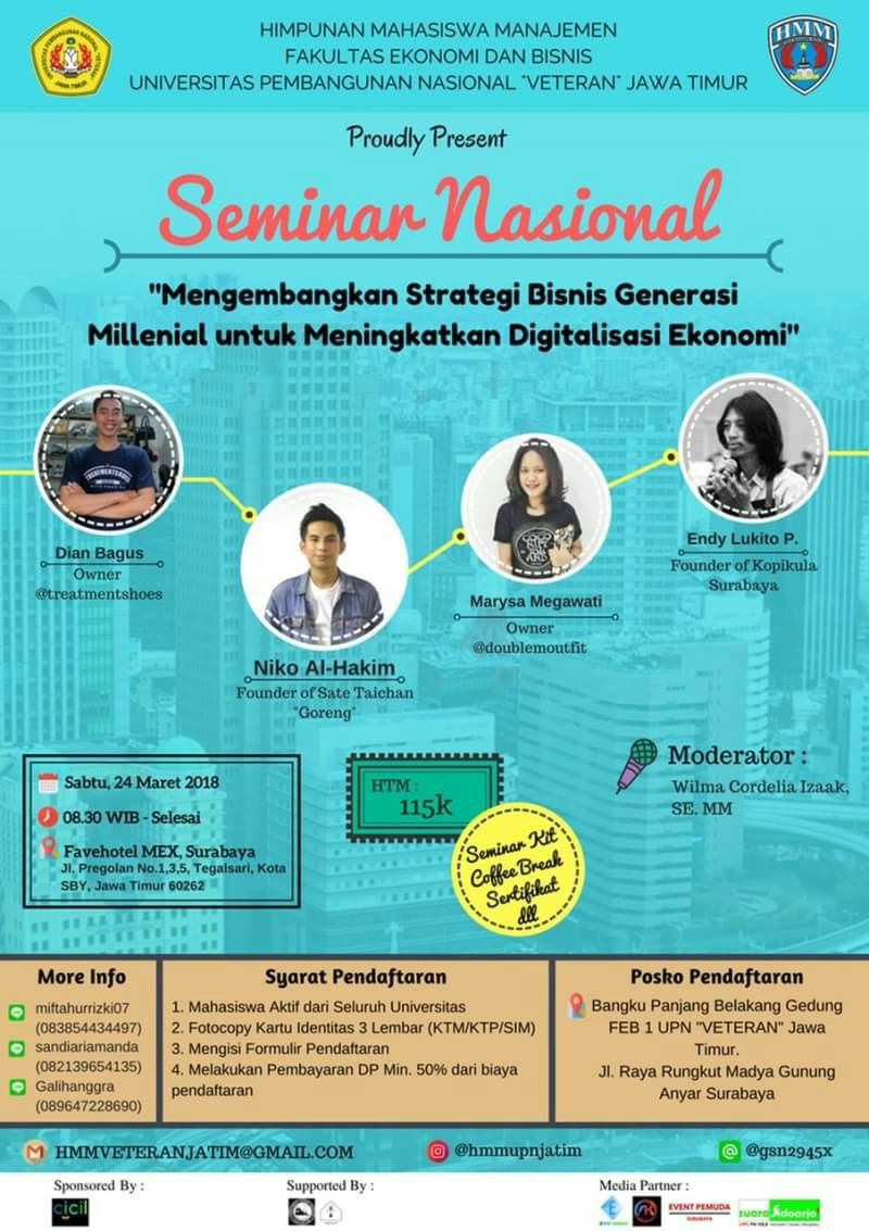 Poster seminar nasional 2018