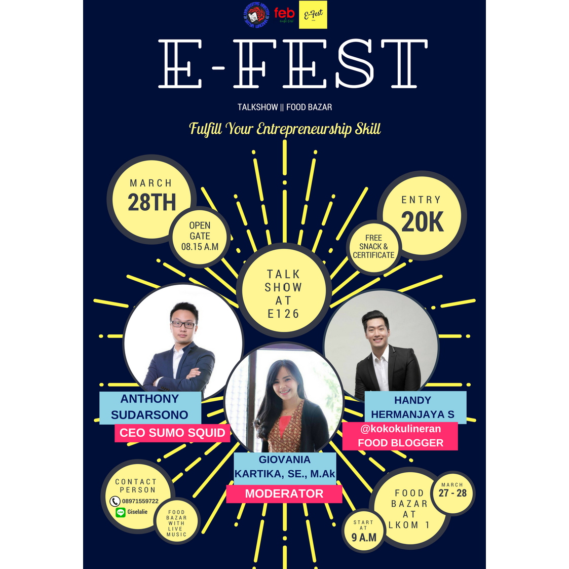 Poster E - FEST 2018 (ENTREPRENEURSHIP FESTIVAL)