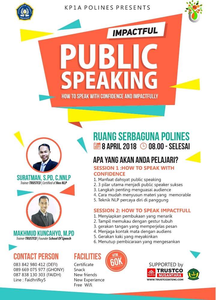 Poster Public Speaking Training