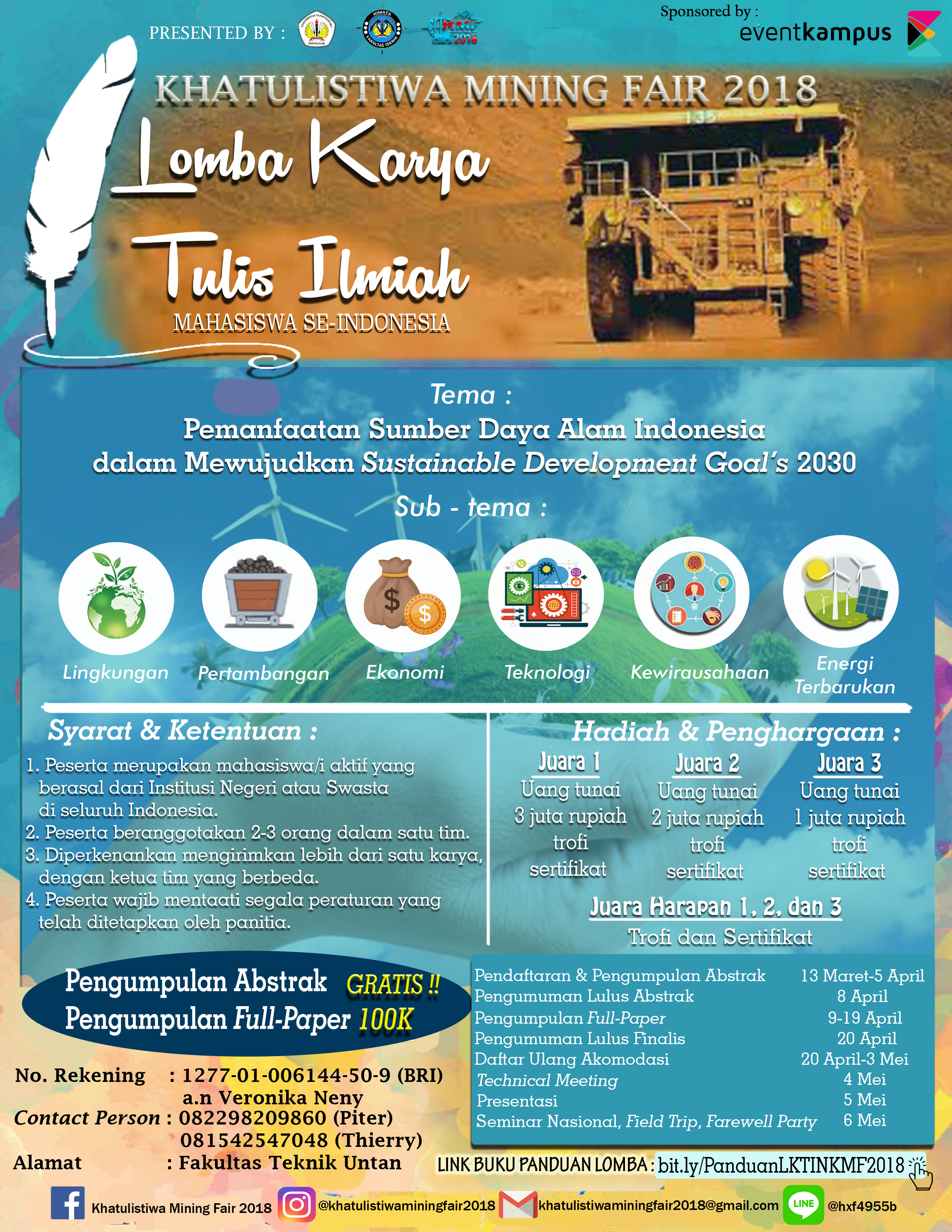 Poster Khatulistiwa Mining Fair 2018