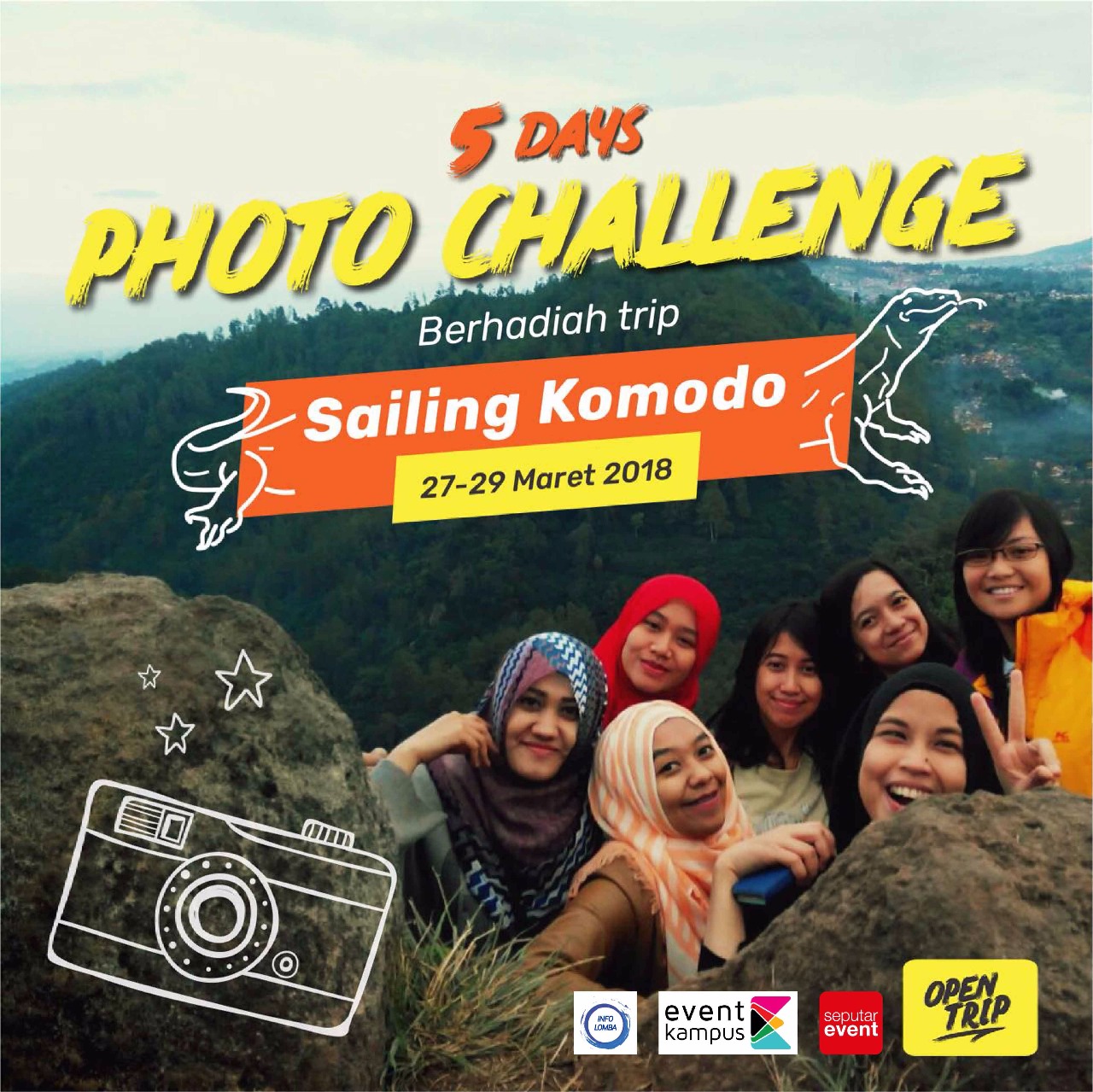 Poster 5 Day Challenge: Capture Your Journey with Open Trip