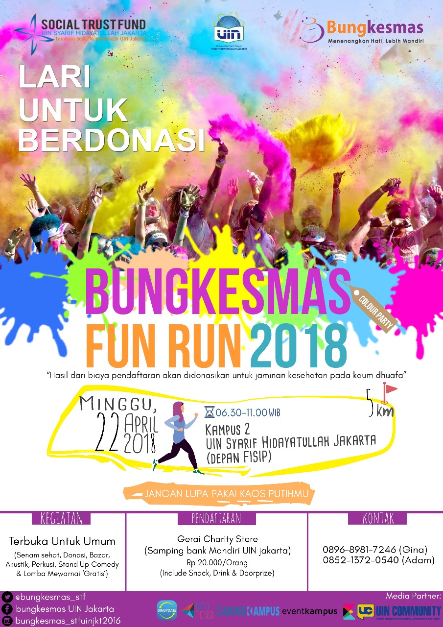 Poster BUNGKESMAS FUN RUN 2018