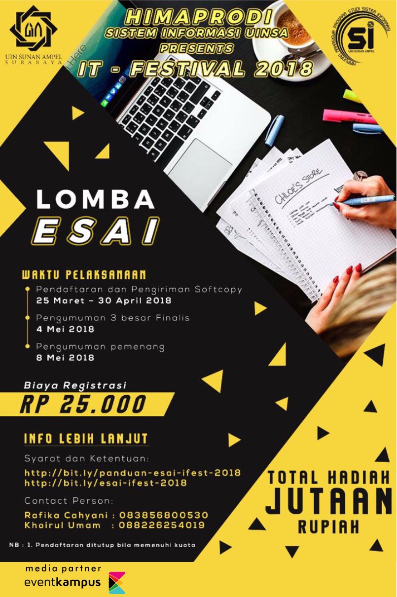 Poster I-FEST 2018 SUPERNOVA - " LOMBA E S A I "