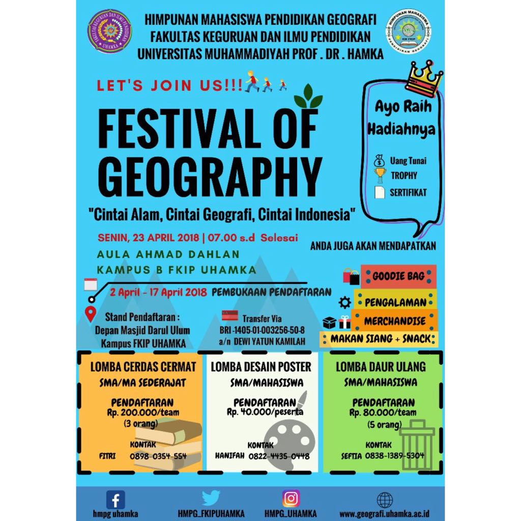 Poster festival of geography