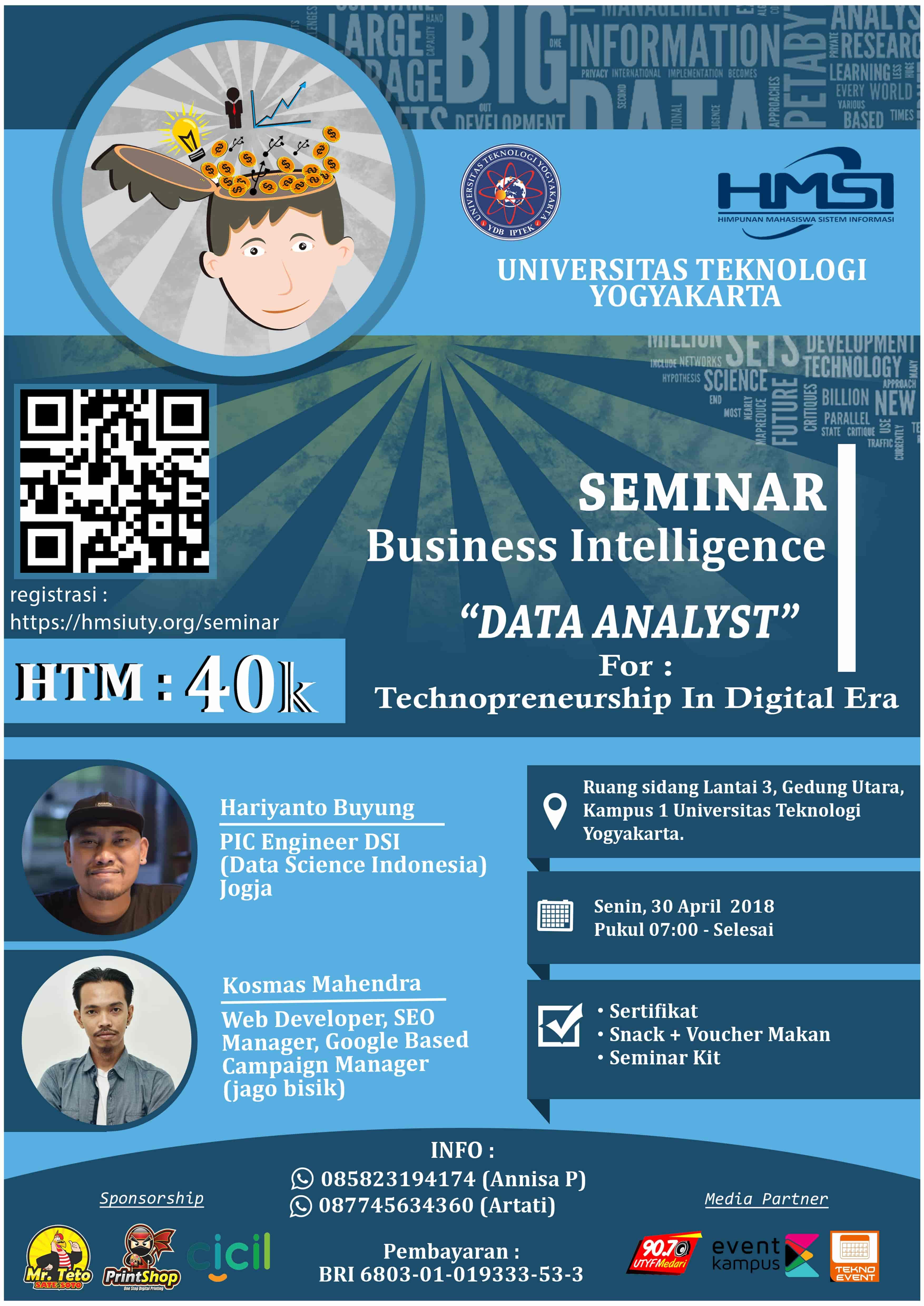 Poster SEMINAR BUSINESS INTELLIGENCE