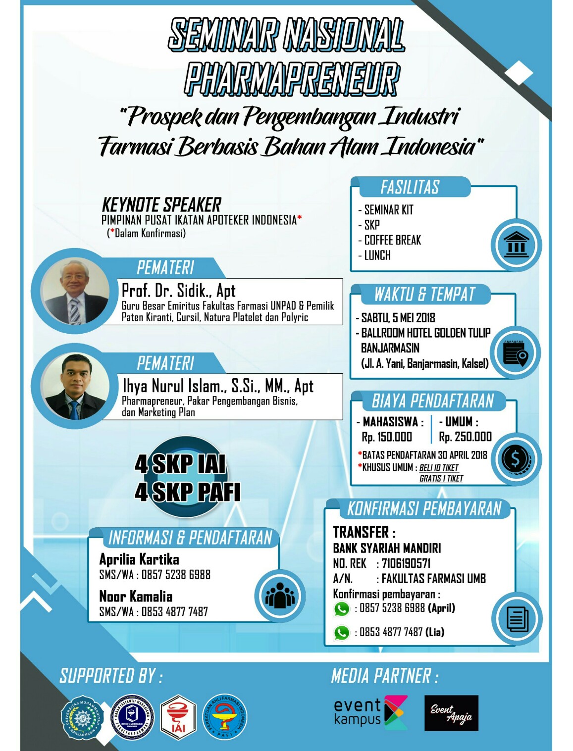 Poster Seminar Nasional Pharmapreneur