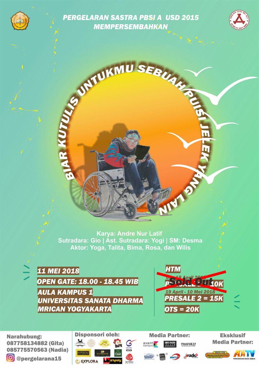 Poster Pergelaran Sastra PBSI A 2015