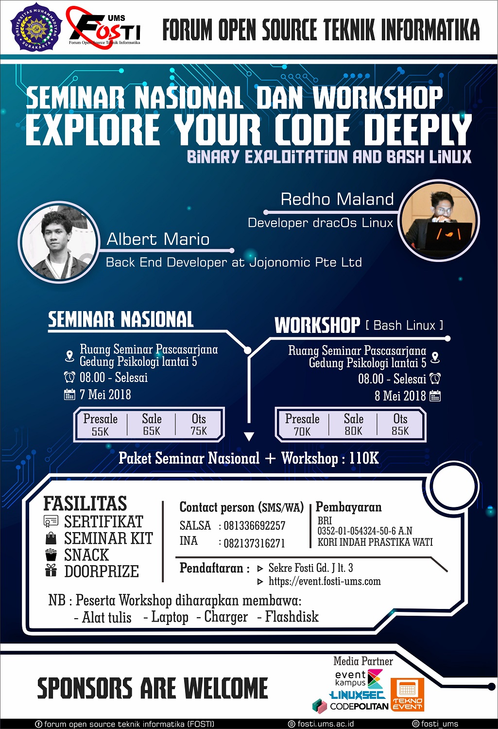 Poster Seminar Nasional dan Workshop Explore Your Code Deeply