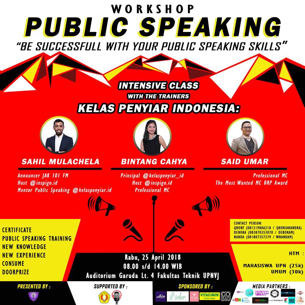 Poster Workshop Public Speaking