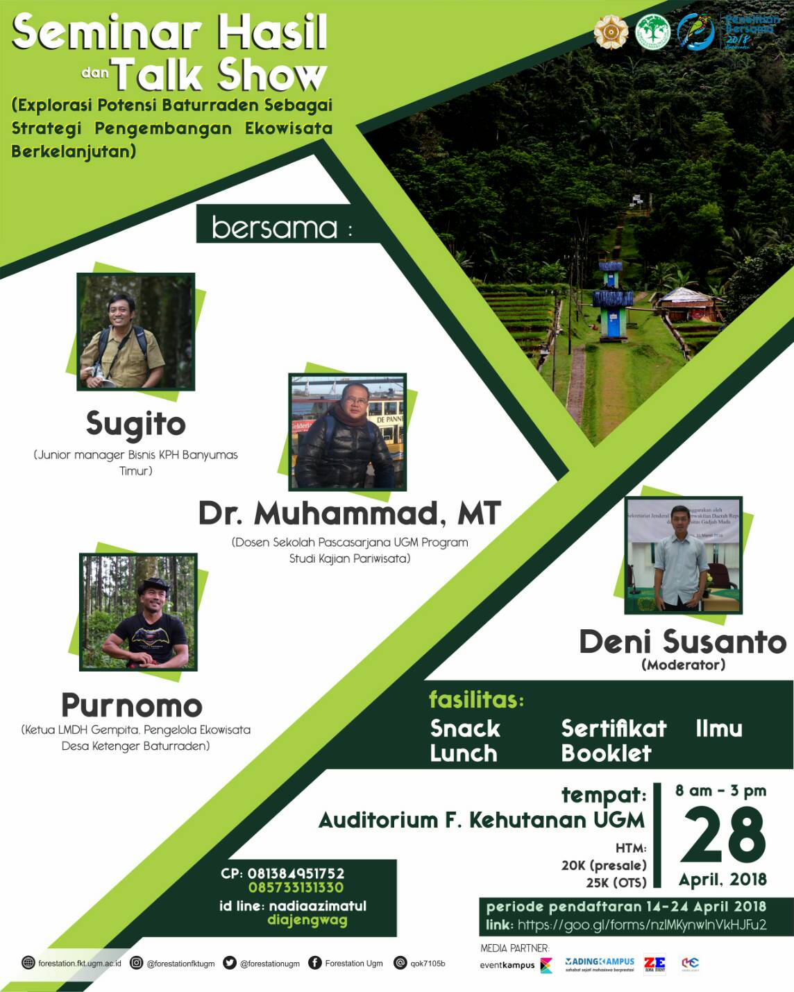 Poster SEMINAR HASIL DAN TALKSHOW: EKSPLORASI BATURRADEN 2018