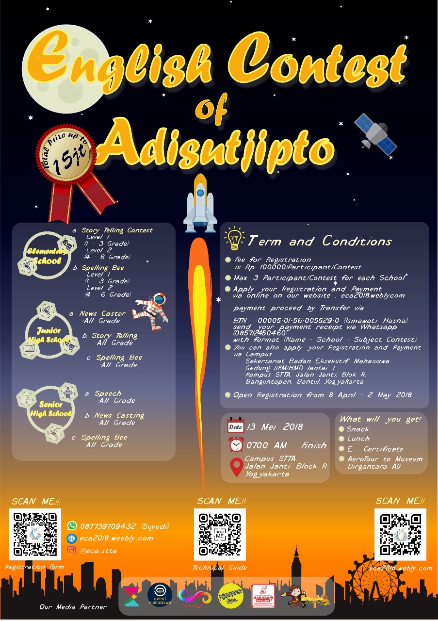 Poster English Contest of Adisutjipto