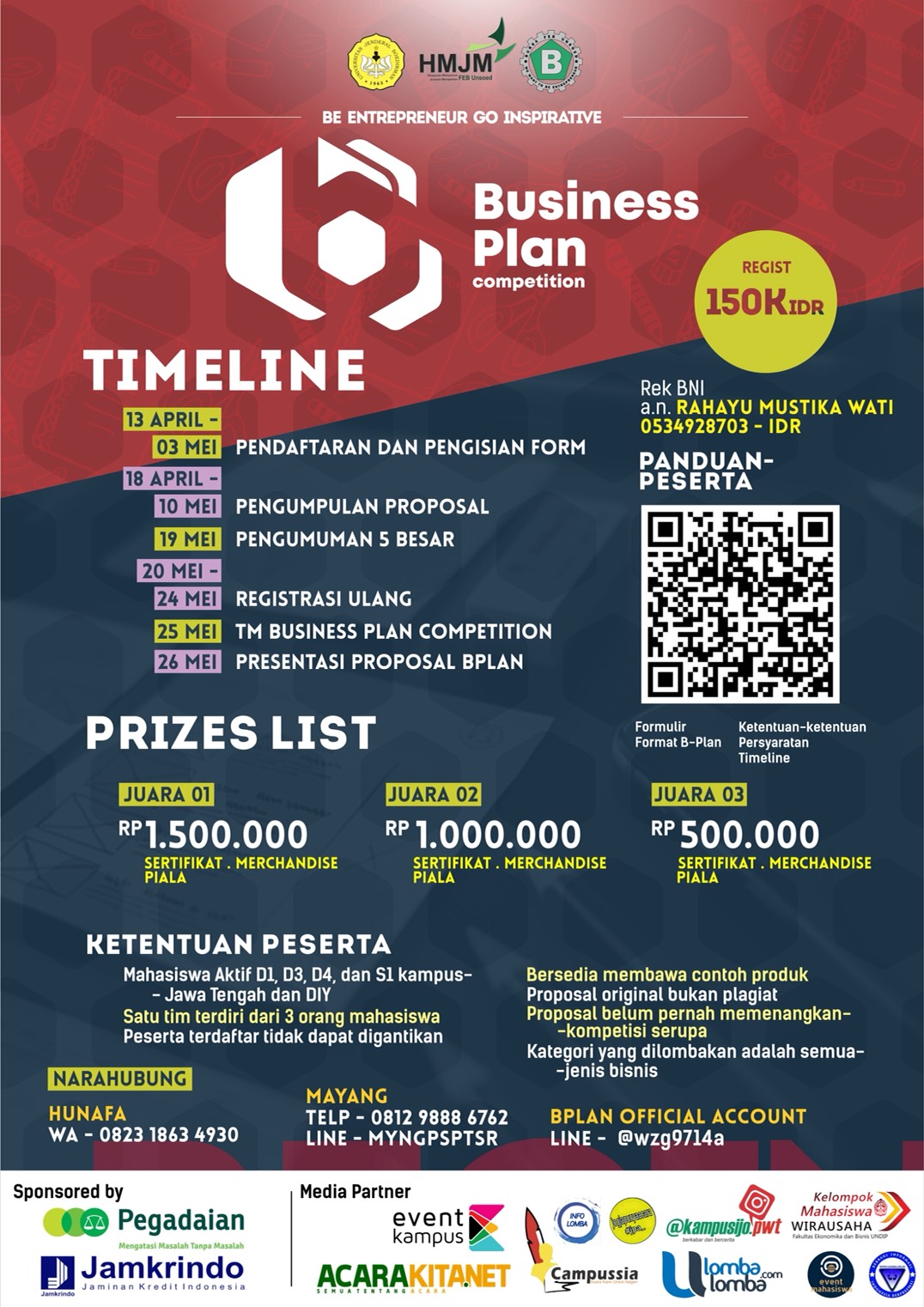 business plan competition poster