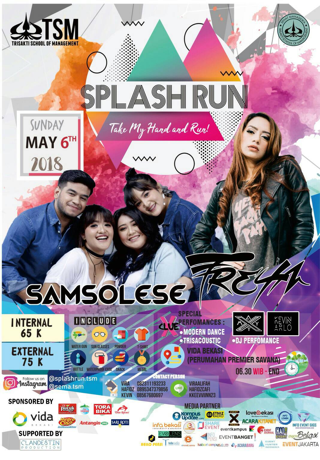 Poster Splash Run 2018