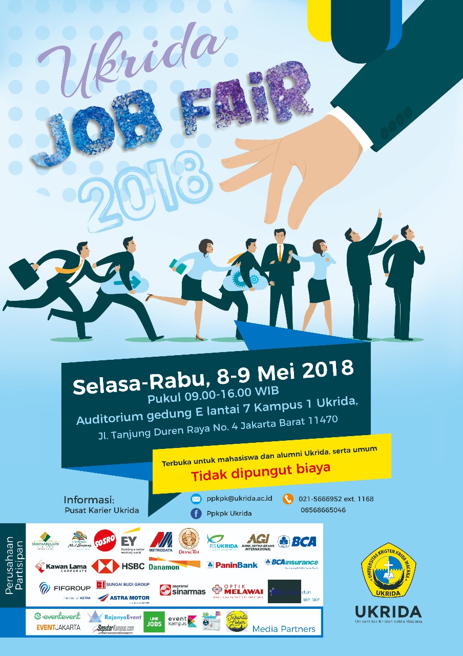 Poster Ukrida Job Fair 2018