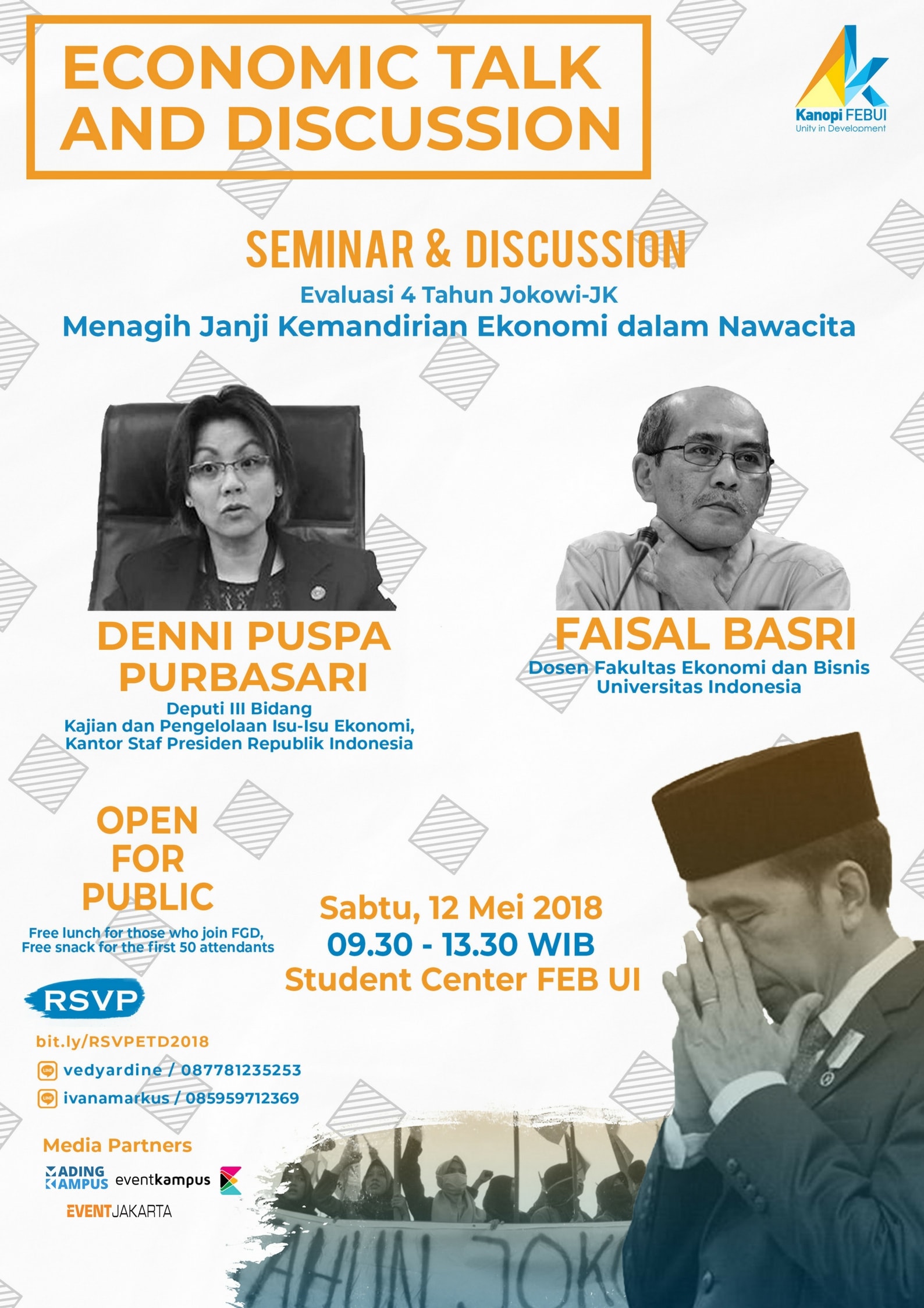 Poster Economic Talk and Discussion Kanopi FEB UI 2018