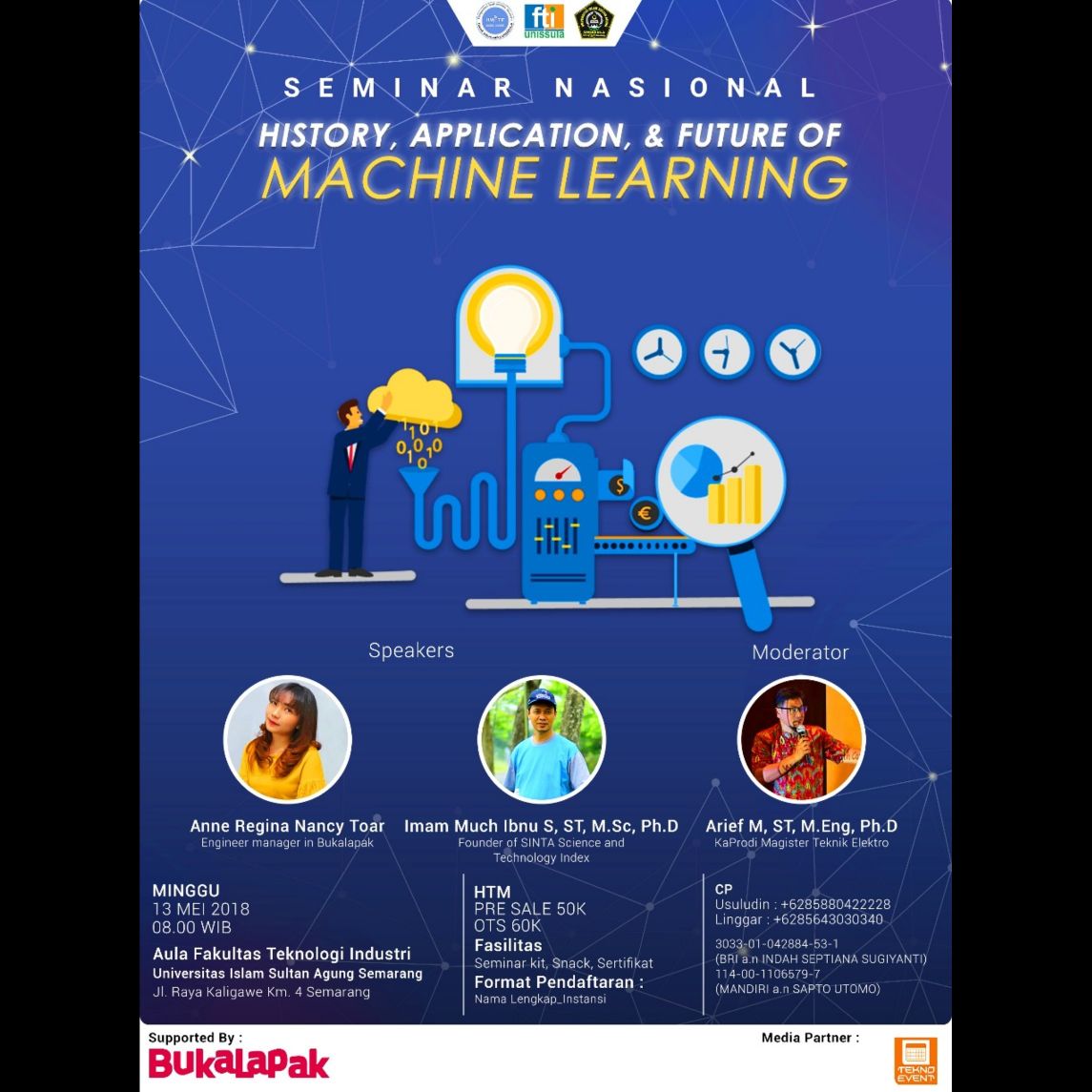 Poster SEMINAR NASIONAL MACHINE LEARNING