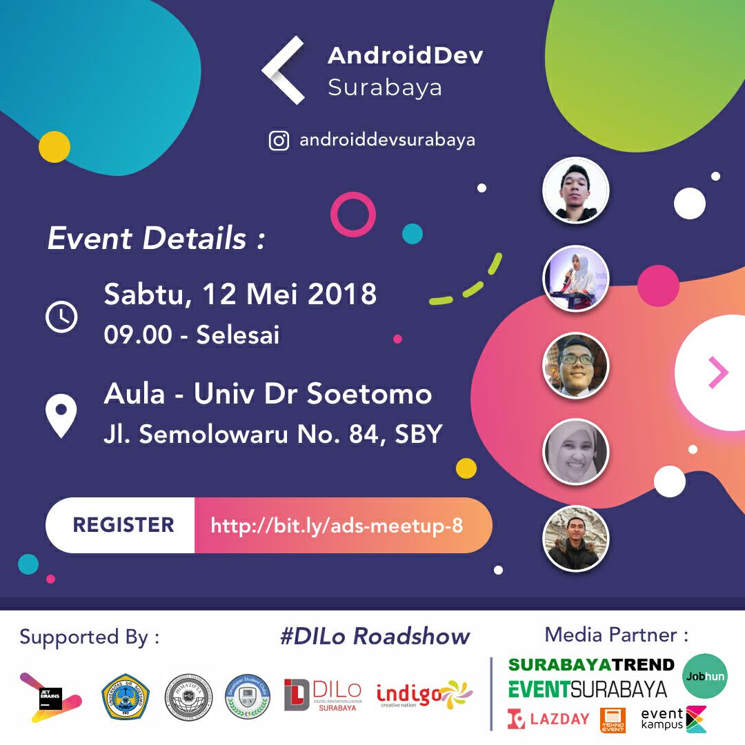 Poster Meetup 8 AndroidDev Surabaya