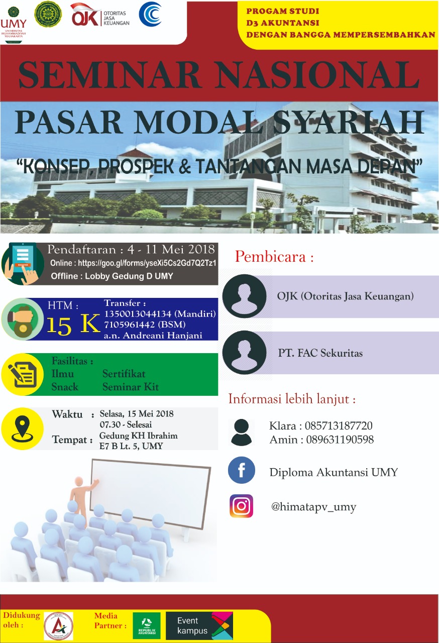 Poster Seminar Nasional Pasar Modal Syariah