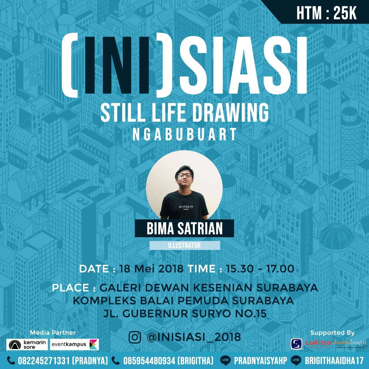 Poster INISIASI STILL LIFE DRAWING NGABUBUART