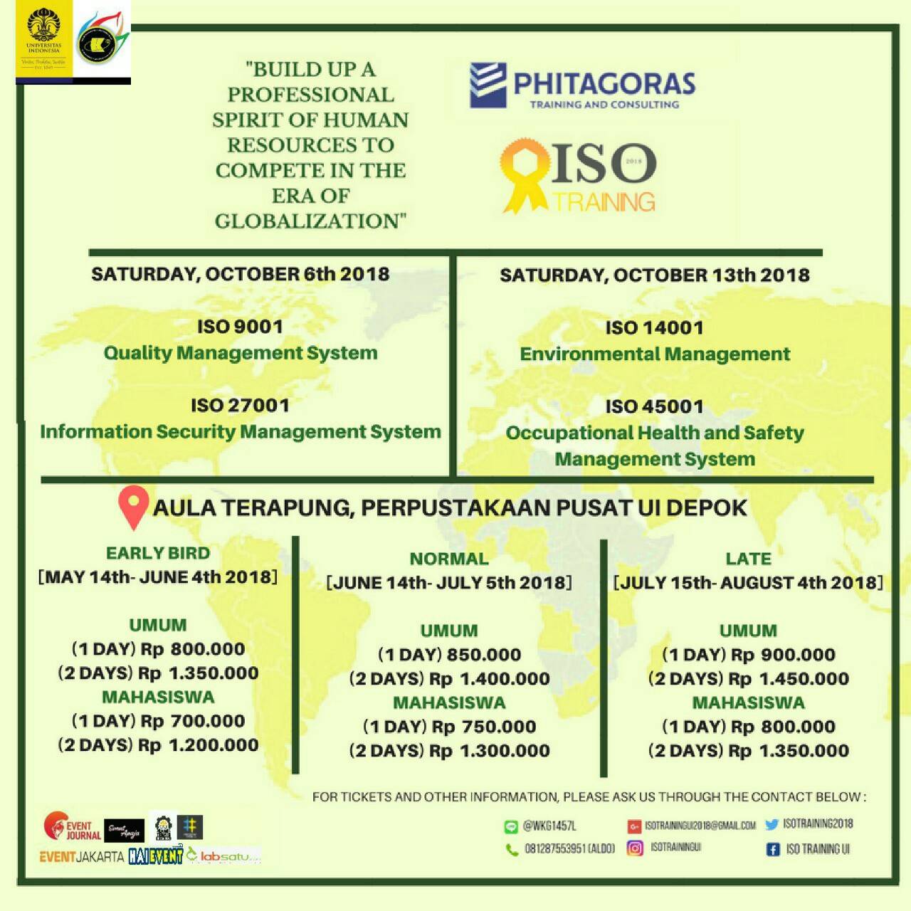 Poster ISO Training UI 2018