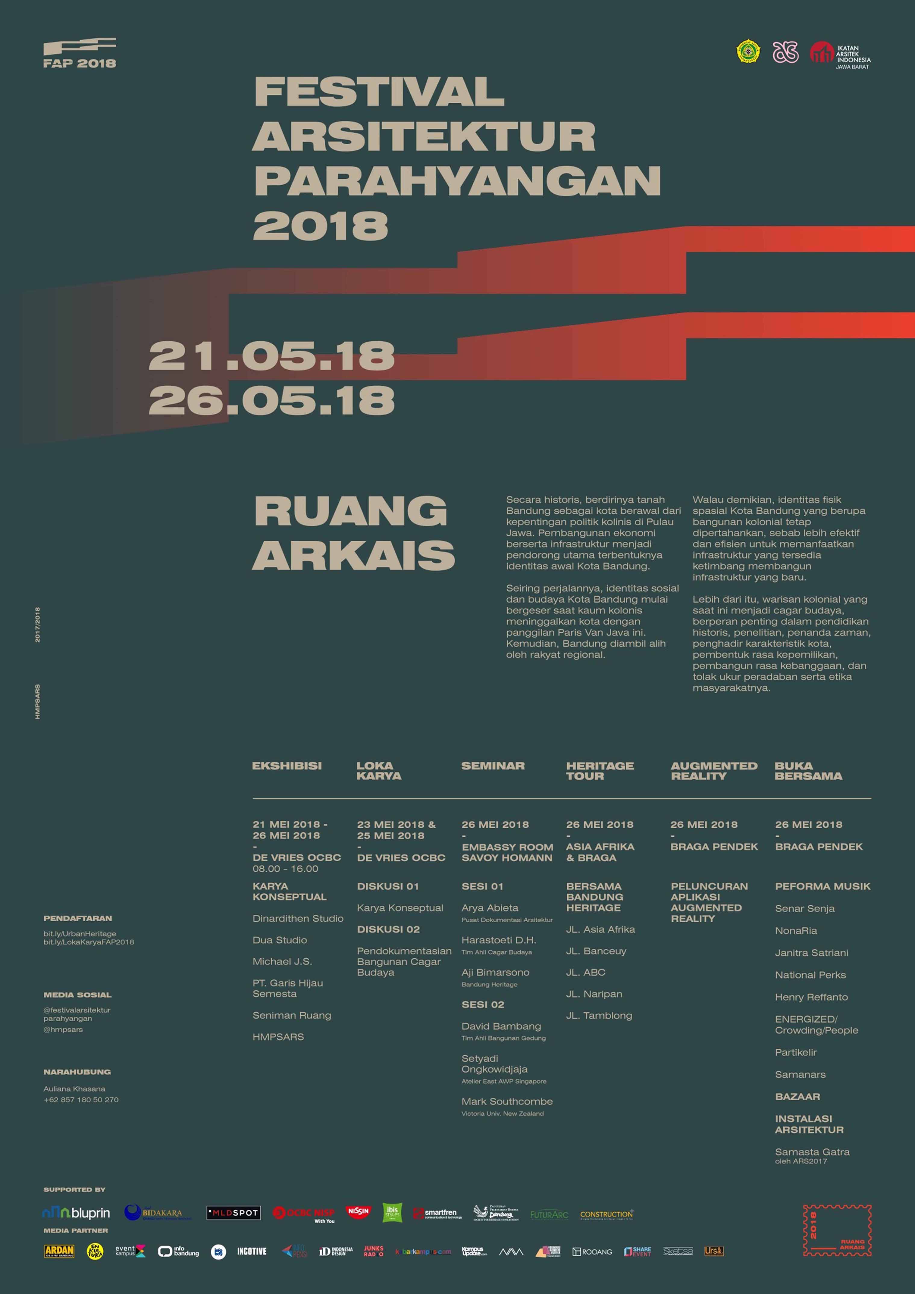 Poster Festival Arsitektur Parahyangan 2018