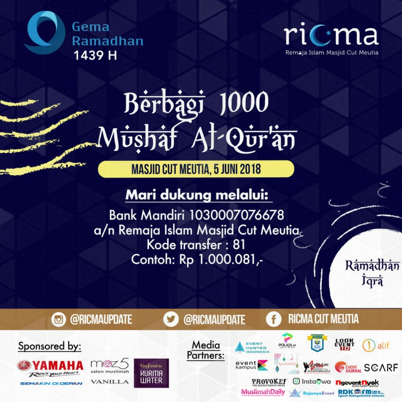 Poster Berbagi Mushaf 1000 Al Quran