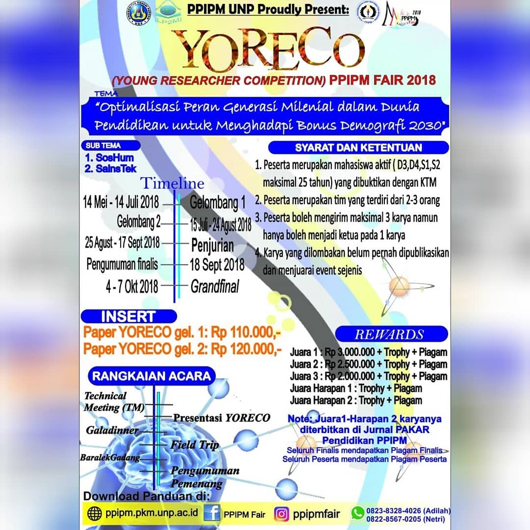 Poster YORECO (Young Researcher Competition) 