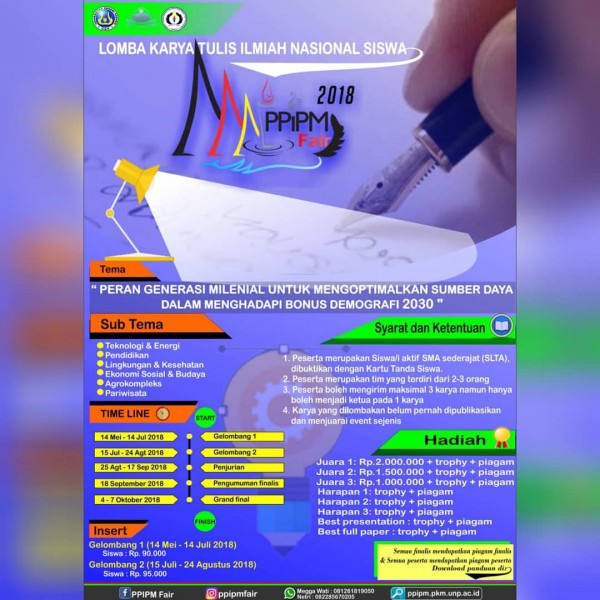 Lomba Karya tulis ilmiah Nasional siswa 