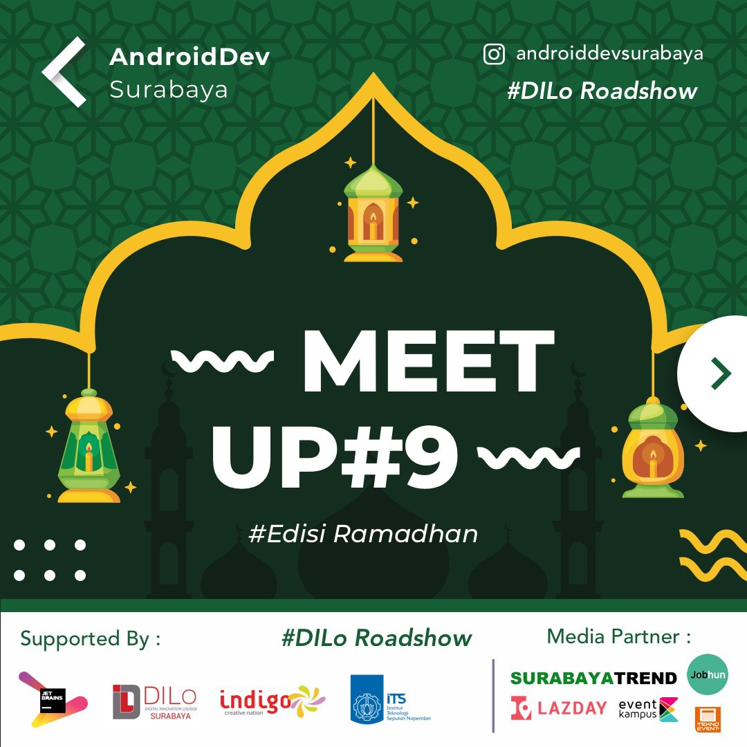 Poster Meetup #9 AndroidDev Surabaya