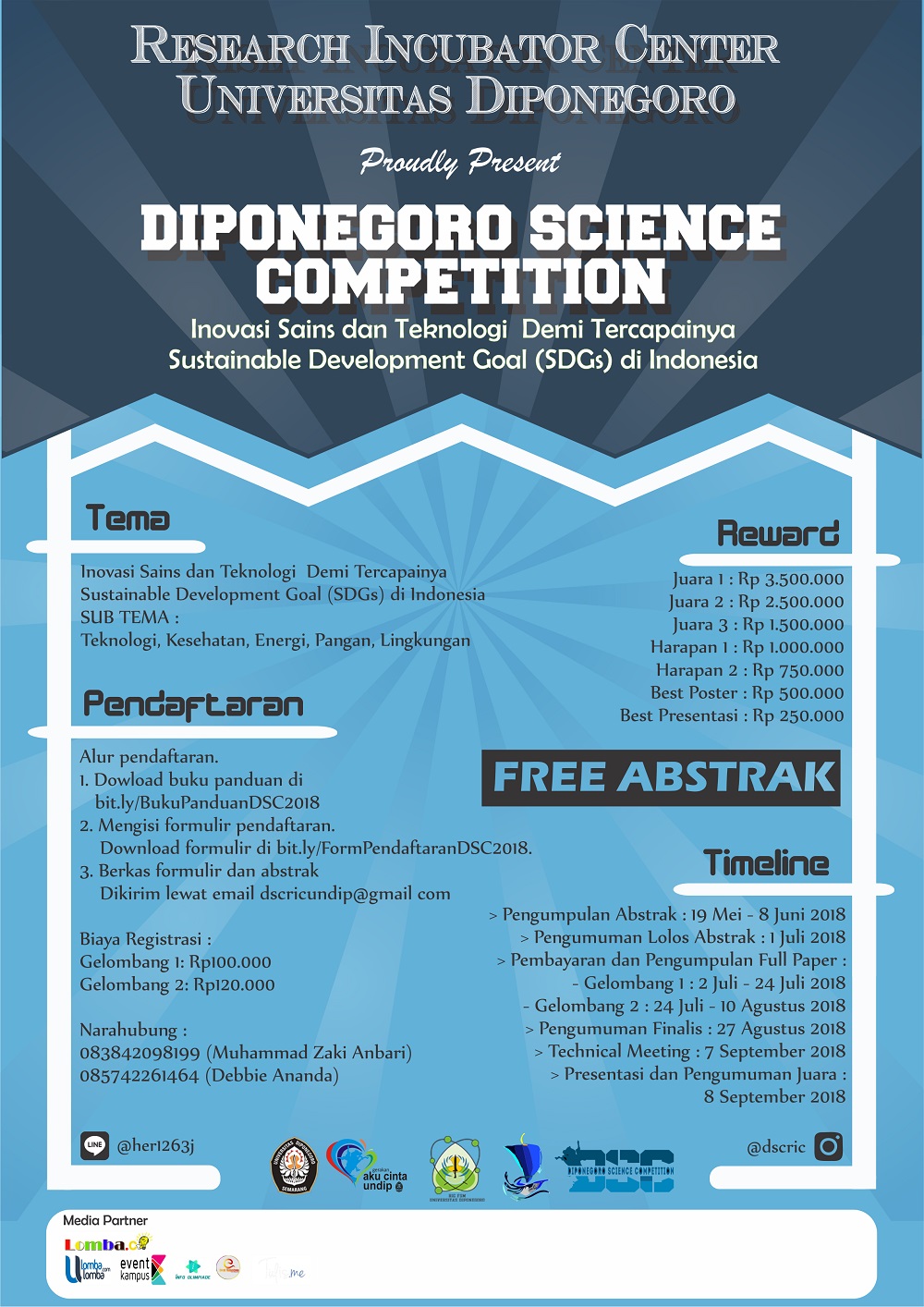 Poster DIPONEGORO SCIENCE COMPETITION 2018