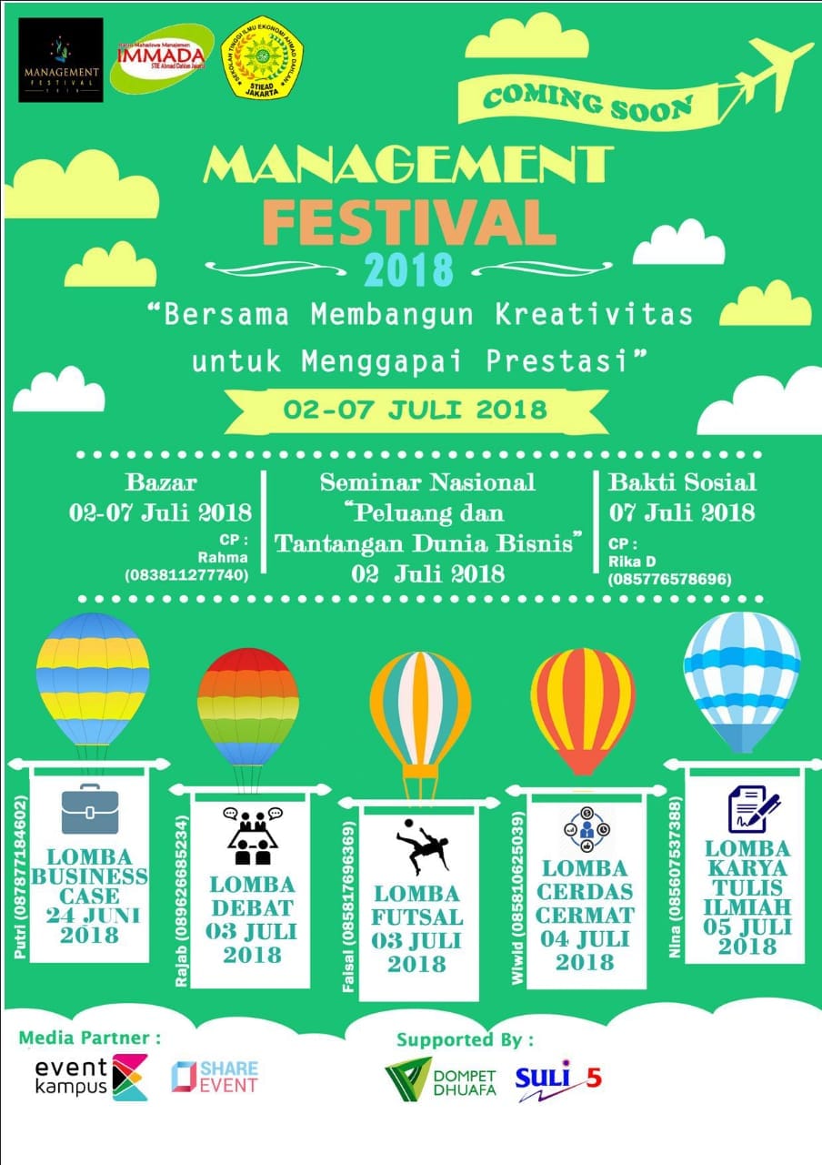 Poster  MANAJEMEN FESTIVAL 2018