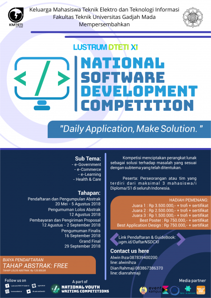 National Software Development Competition Lustrum DTETI XI
